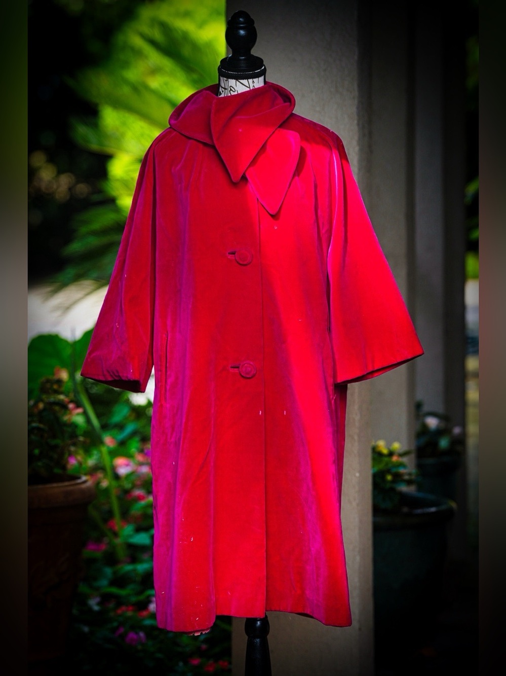 Sport Ease Fashions Red Velvet Coat – Made in Canada - Picture 5 of 12